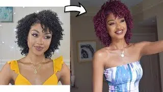 I TRIED HAIR PAINT WAX ON MY NATURAL HAIR ! REVIEW + TIPS FOR CRUNCHY HAIR | DisisReyRey
