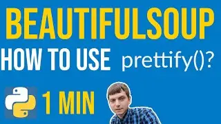 BeautifulSoup Tutorial - How to use prettify❓