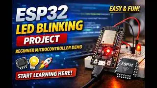 ESP32 LED Blinking Project – Beginner Microcontroller Demonstration