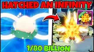 I Hatched An INFINITY PET *On CAMERA* In Bubble Gum Simulator INFINITY