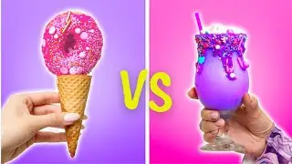 Unicorn 🦄 VS Rainbow 🌈 Food Challenge! by Imagine Playworld