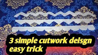 3 sinple cutwork design easy trick 2025/cutwork design