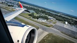 Beautiful Iberia A320NEO Take off from Oslo Gardermoen Airport