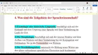Womit beschäftigt sich die Sprachwissenschaft?   Was sind die Teilgebiete der Sprachwissenschaft?