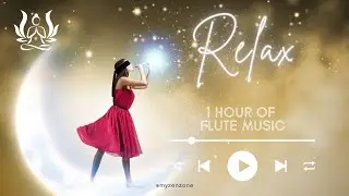 1 Hour of Soothing Flute 🎶 | Infinite Triangle Light Zoom in 4K for Sleep, Focus, Meditation & Calm