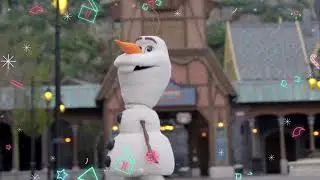 Snowman in my yard song clip 3 ft. Frozen Olaf #frozen #olaf #disney #disneyparks