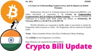 BREAKING: Lok Sabha Organizing Lecture on Cryptocurrency in Parliament | Crypto Bill Update 01.02.22