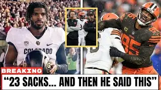 🚨Myles Garrett CRUSHES Bengals For Record 23rd Sack & His Shedeur Sanders Comments Are WILD!