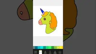 🔴 HOW TO COLORING A BEAUTIFUL UNICORN | Fun & Easy coloring pages for kids