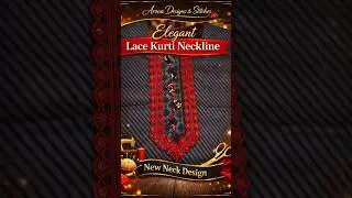 Elegant neck design 🌹#neck design #lace #trending #sewing #fashionableneckdesign #stitching