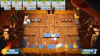 Overcooked 2 - CARNIVAL OF CHAOS DLC - Level 1-3 | 2 Player COOP 4 STAR