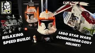 LEGO Star Wars Clone Commander Cody Helmet Relaxing Speed Build & In-depth Close Look!