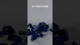 Lapis Lazuli Block Shattering #blender #physics #relaxing