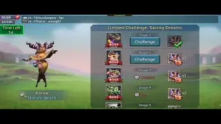 lords mobile- limited challenge stage 2 saving dreams