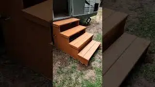 our steps build at home for our camper
