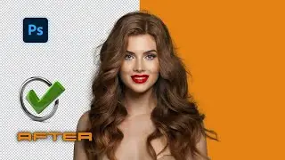 Cut Out Hair 2 MINUTES Photoshop Tutorial _ FAST & EASY Tutorial  #cuthair #photoshop