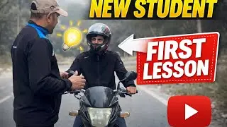 New Student First Lesson | Bike Driving Training Day 1 🏍️ | Beginner Rider
