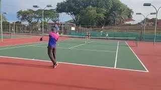 Mr.Diy racket strung with Pro Supex Nova, 40lbs