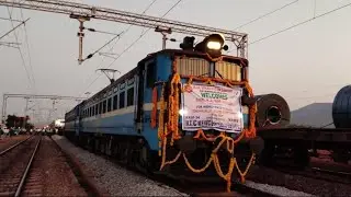 Night Speed Trial/CRS Inspection Of Indian Railway In Kantabanaji-Turukela Div. East Coast Railway
