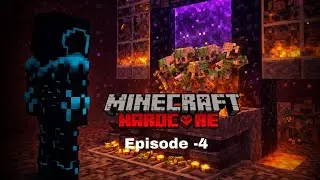  Minecraft hardcore |episode 4|: building a gold farm and an improved XP farm.