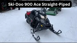 We straight-piped a Ski-Doo 900 Ace Snowmobile