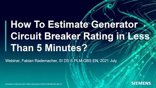 How to estimate Generator Circuit Breakers ratings in less than 5 minutes