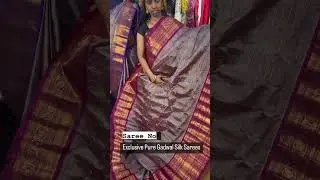 Pure Handloom Gadwal Silk Sarees | Saree No. 8