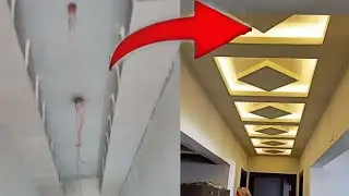 Gypsum Fall Ceiling Design For Galary || Fall Ceiling || How to make Fall Ceiling
