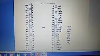 How to learn 8086 microprocessor pin diagram in 2 minutes (malayalam)