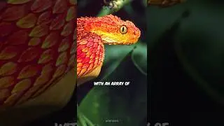 Beautiful But Deadly - Bush Viper #shorts #animals #viper #animalshorts #animallover #facts