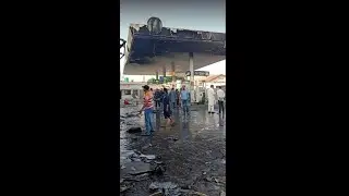 #Lahore #petrol #pump #fire