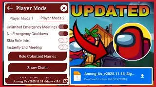 Among Us Mod Menu v2025.11.18 | Always Impostor, Unlock All Skin, Free Chat etc