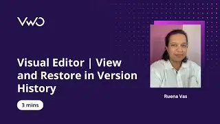 Visual Editor | View and Restore in Version History