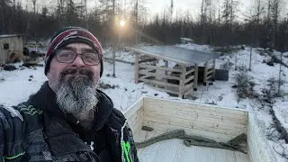 DIY Alaskan Sauna Build in Extreme Cold!