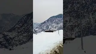 Moment in Heaven snow fall 🍁☀️ #mountains #kohistan #snow