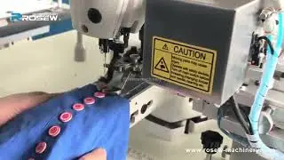 GC1903D-ATN How to quickly and automatically set buttons#sewing #garmentmanufacturing