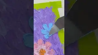 So Satisfying! Impasto Oil Pastel Flowers