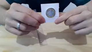 Como fazer um coin holder auto adesivo para suas moedas.