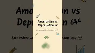 Amortization vs Deptoiciation l # amortization #depreciation #reels #accountssolutions