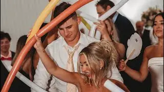 High energy wedding DJ - packed dance floor