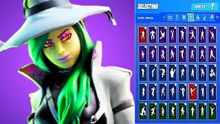 🔥 HEMLOCK SKIN SHOWCASE WITH ALL FORTNITE DANCES & EMOTES 😱HALLOWEEN SKIN😱