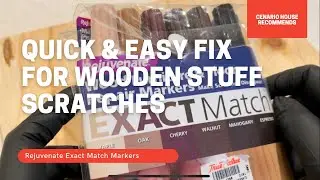 Quick & Easy Fix for Wooden Stuff Scratches - Rejuvenate Exact Match Wood Repair Markers