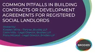Common pitfalls in building contracts or development agreements for Registered Social Landlords
