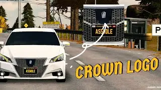 How to make a Toyota Crown logo 😍 | in car parking multiplayer