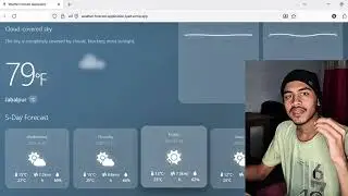 🌤️ Weather Forecast App &mdash; JavaScript + Tailwind CSS