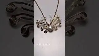 Handmade pearl pendant jewelry idea#pearls #pearl #pearljewelry #diy#handmade #shorts #virals