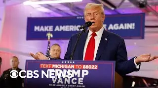 Trump talks crime while campaigning in Michigan