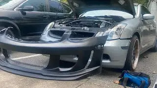 G35 Coupe Gets GT3 Front Bumper!