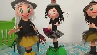 Fofuchas brujitas para Halloween