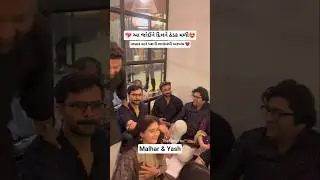 💖My heart felt cold🤩Bhaibando Malhar & Yash at an event last night. #Malharthakar #yashsoni